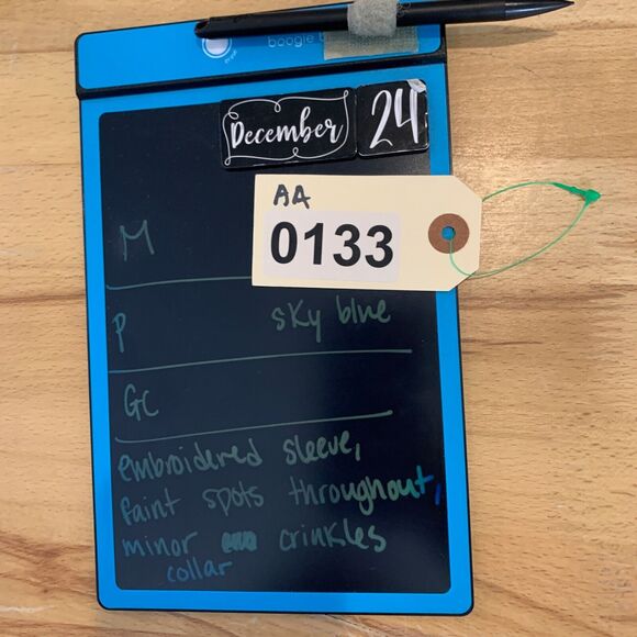 FJ FootJoy Polo Shirt Mens XL Extra Large Sky Blue Prescott Golf Club Droptail - Picture 12 of 13